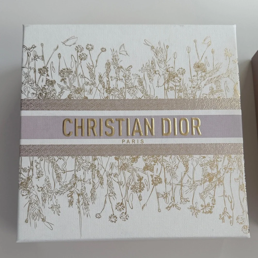 Christian Dior Decorative Gift Box in Pale Pink & Gold